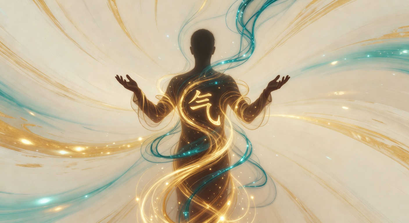 Symbol des Qi (气 Qì) - fundamentale Vitalenergie in der TCM, belebt alle physiologischen und mentalen Prozesse