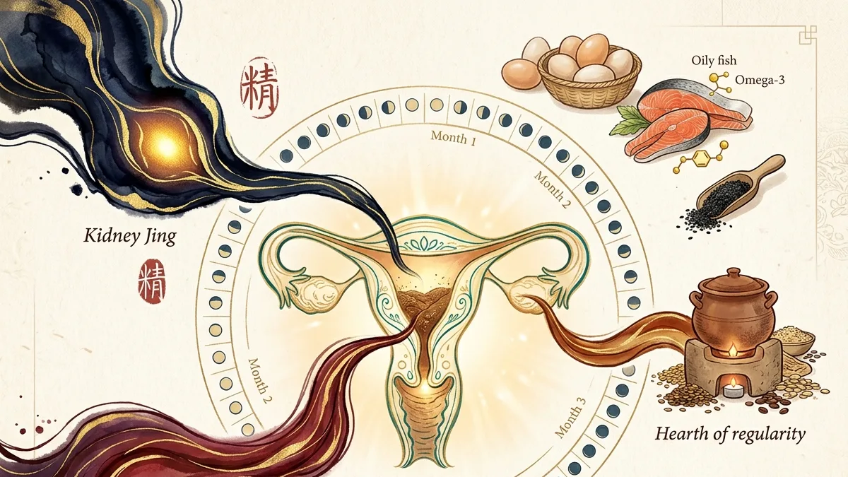 Fertility and preconception in TCM: nourishing Kidney Jing, strengthening Blood and Uterus over three months