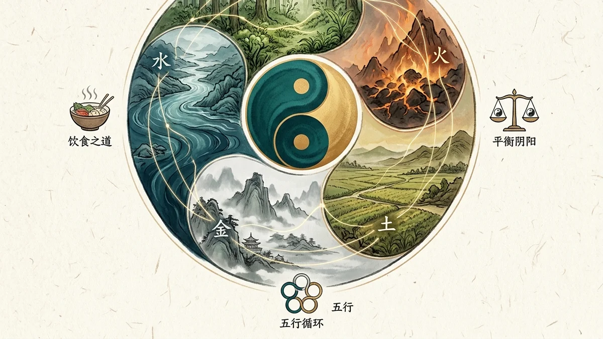 Visión de conjunto de la medicina tradicional china: Qi, Yin-Yang, Cinco Elementos y órganos-vísceras articulados en un sistema