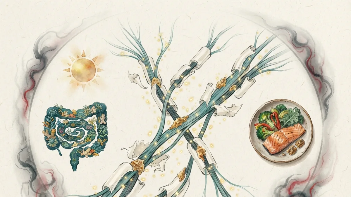 La esclerosis múltiple y la alimentación: vitamina D, microbioma intestinal, dietas Swank y Wahls frente a la desmielinización