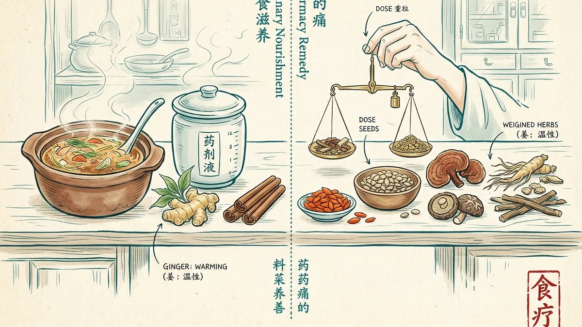 Le Shi Liao en MTC : la frontière entre l'aliment de tous les jours et l'aliment-médicament, cinq catégories